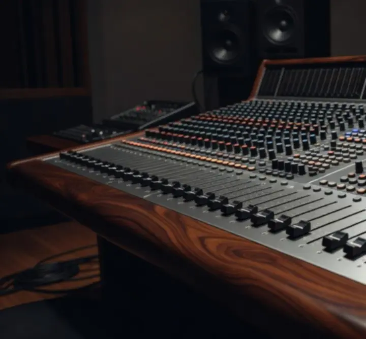 Cyfrowy mikser i powierzchnia sterująca w środowisku produkcji