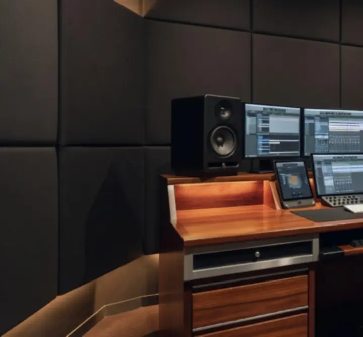 Profesjonalny setup nagraniowy w studiu audio